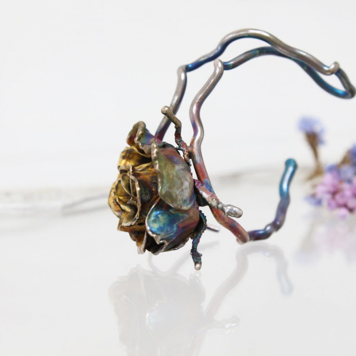 Браслет в серебре Fleur de Magique, Роза, фото 2